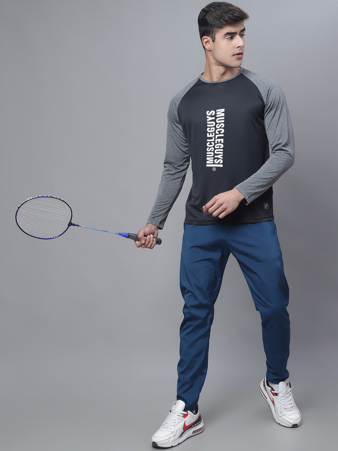 Men Airy Full Sleeves Polyster Gym T-Shirt - Friskers