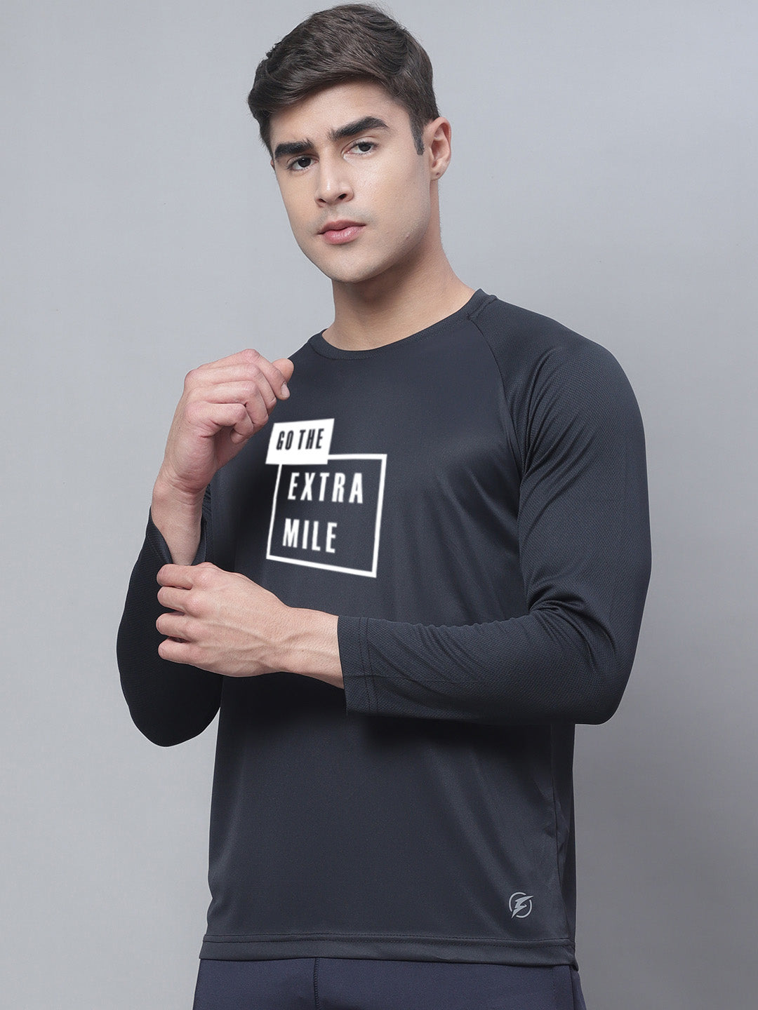 Men Full Sleeves Rapid Dry Polyster T-Shirt - Friskers