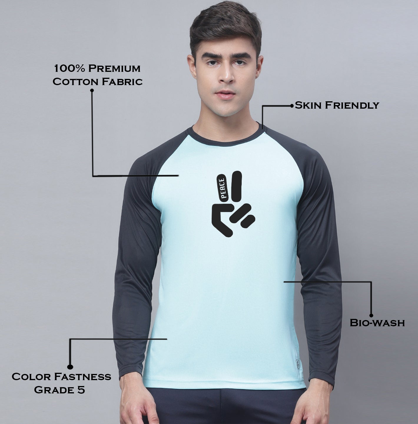 Men Full Sleeves Training Polyster Gym T-Shirt - Friskers