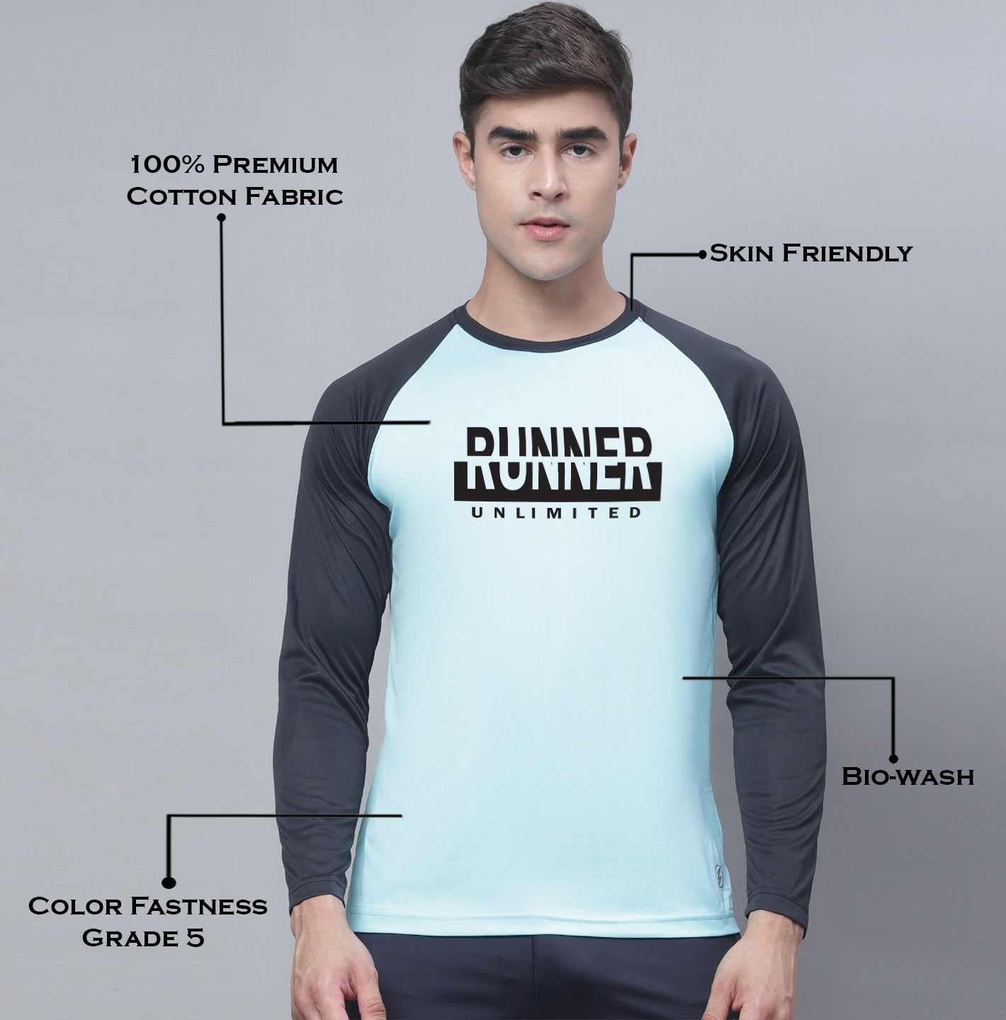 Men Full Sleeves Training Polyster Gym T-Shirt - Friskers