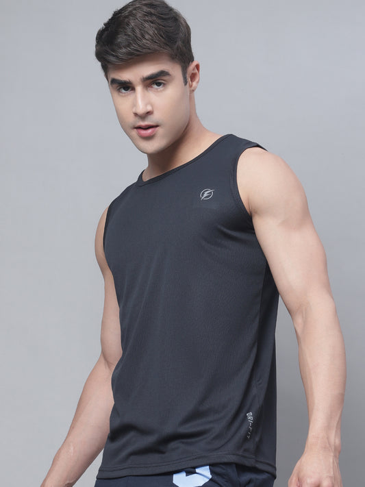 Round Neck Sleeveless Anti Odor Breathable Skin Friendly Sports Vest - Friskers