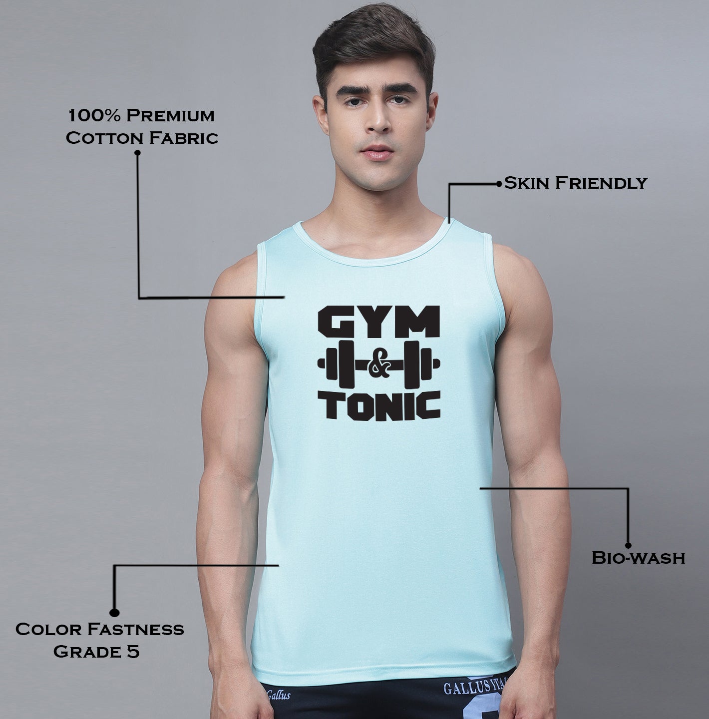 Men Dry Fit Training Polyster Gym Vest - Friskers