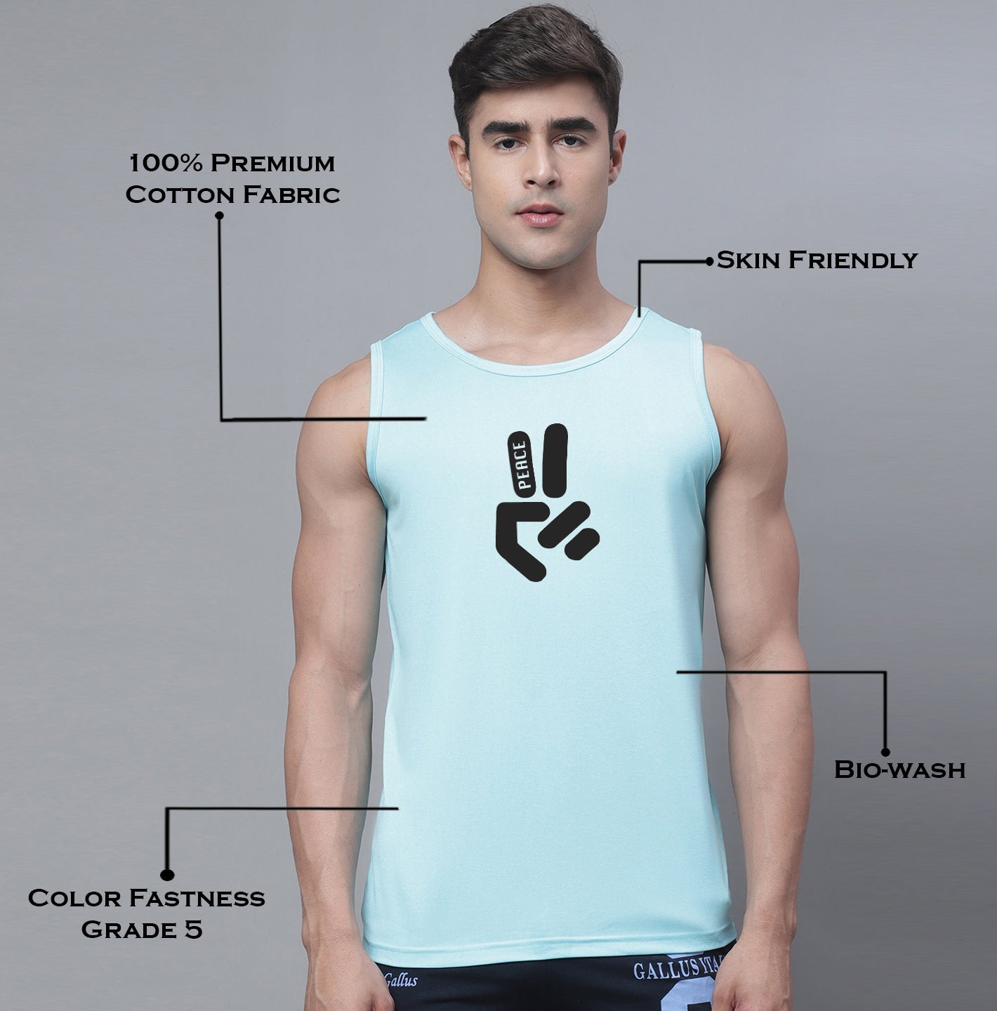 Men Dry Fit Training Polyster Gym Vest - Friskers