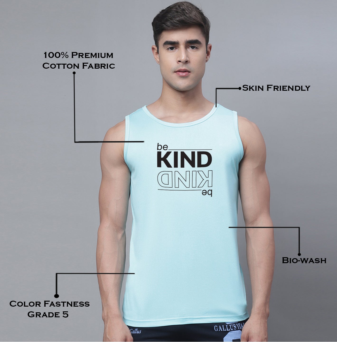 Men Dry Fit Training Polyster Gym Vest - Friskers