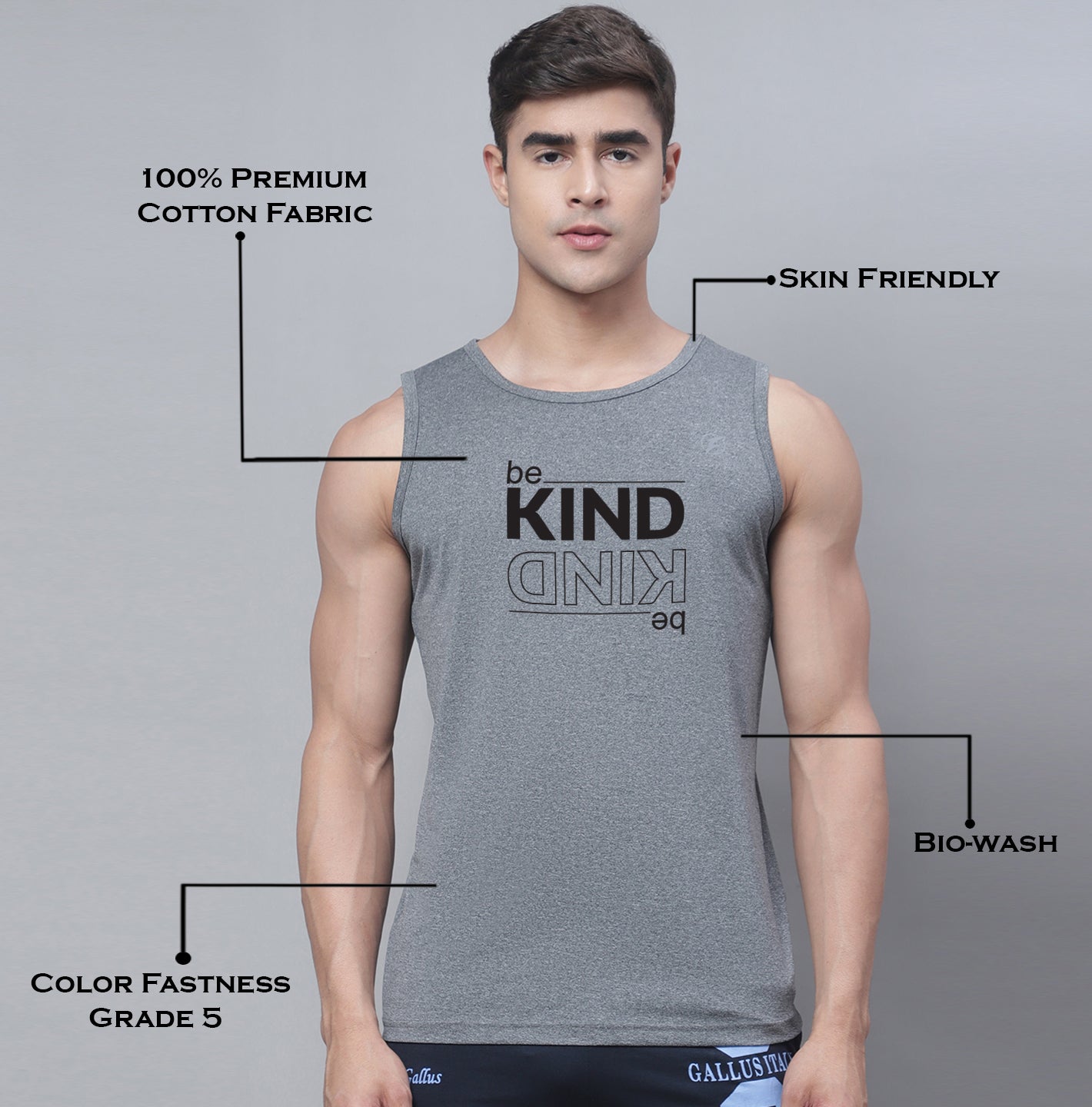 Men Dry Fit Training Polyster Gym Vest - Friskers