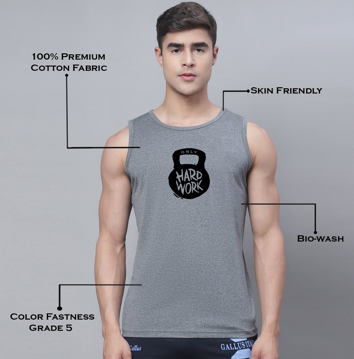 Men Dry Fit Training Polyster Gym Vest - Friskers