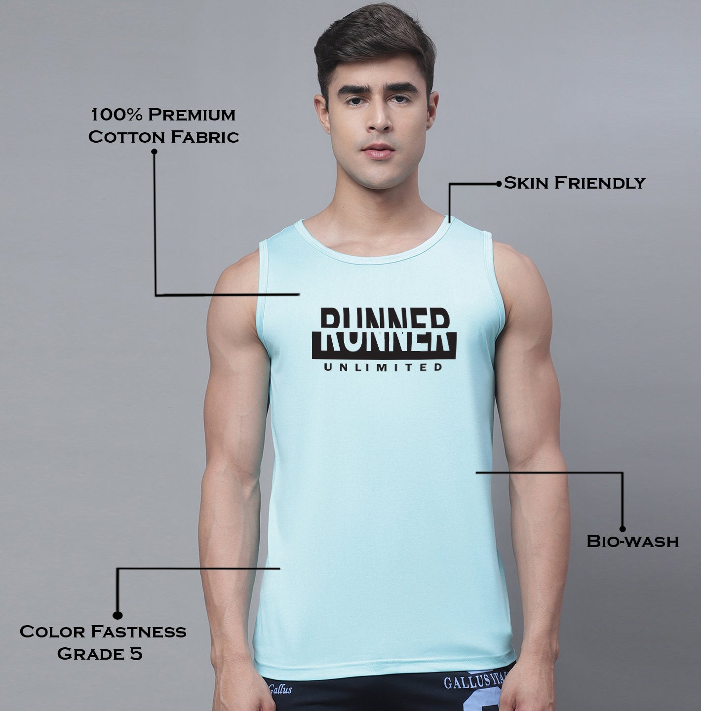 Men Dry Fit Training Polyster Gym Vest - Friskers