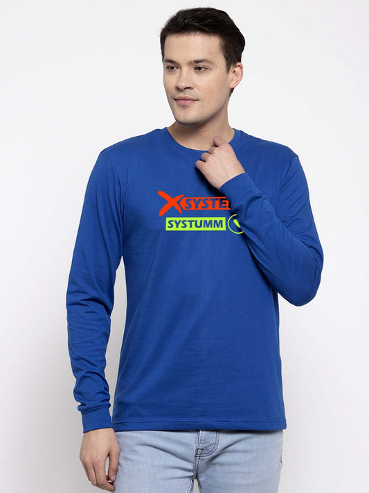 Men Systumm Printed Full Sleeve T-shirt - Friskers