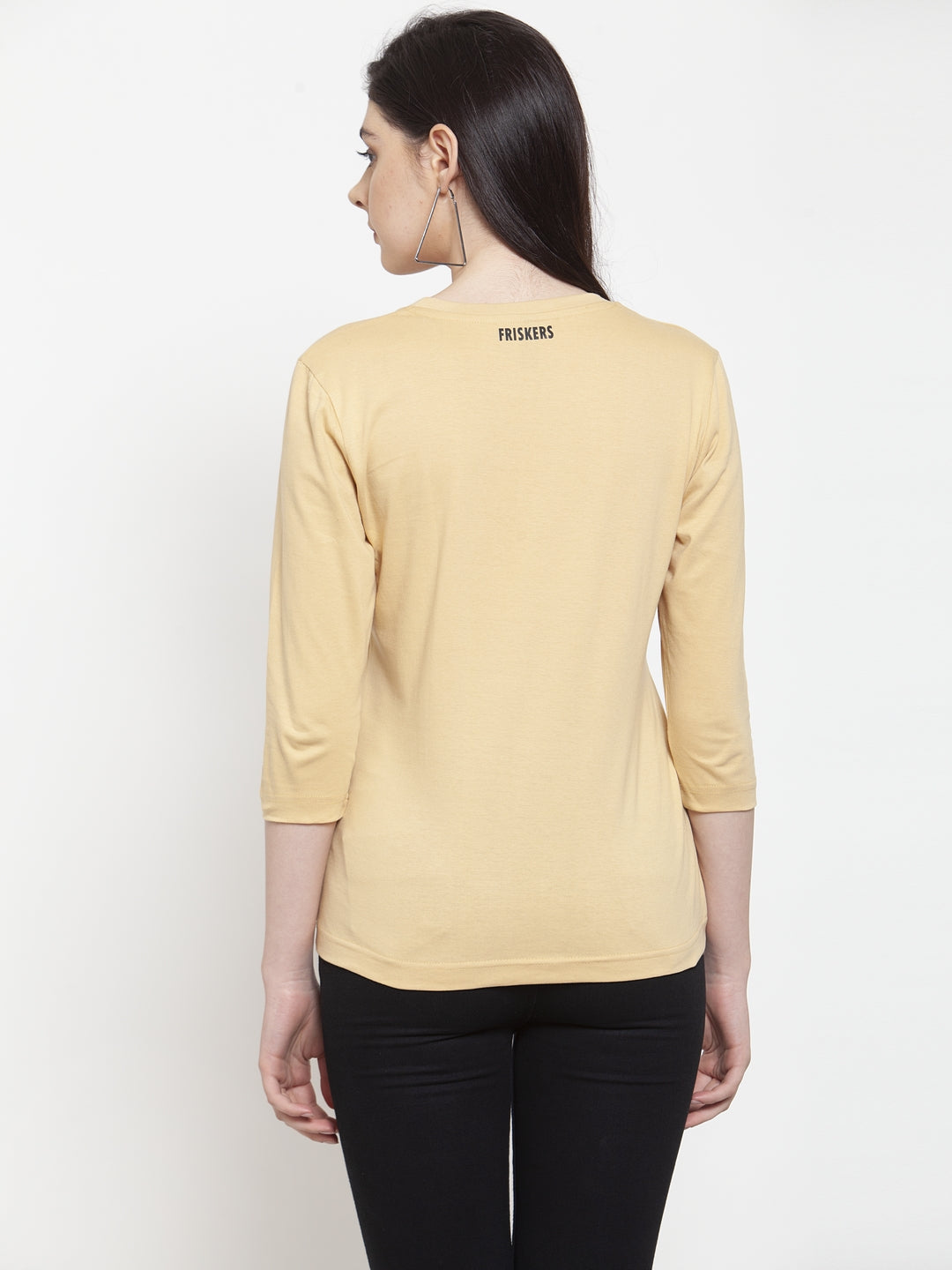 Frisker's Solid Women Round Neck Full Sleeves T-Shirt - Friskers