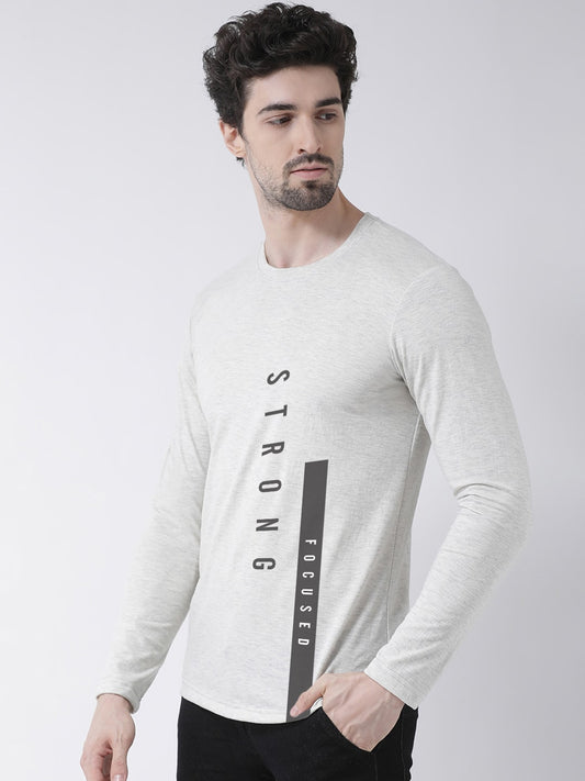 Men Strong Printed Full Sleeve Tshirt - Friskers