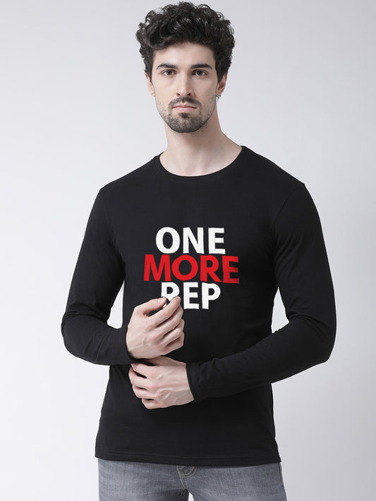 Men One More Rep Printed Full Sleeve T-Shirt - Friskers