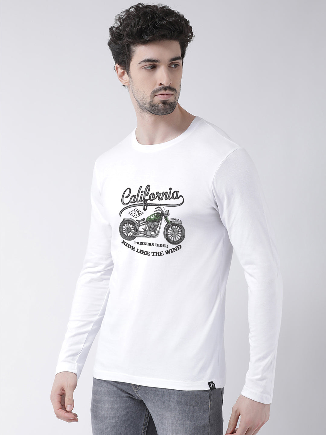 Men California Printed Full Sleeve T-shirt - Friskers
