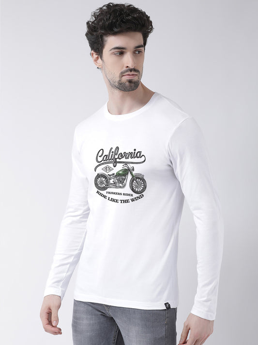 Men California Printed Full Sleeve T-shirt - Friskers