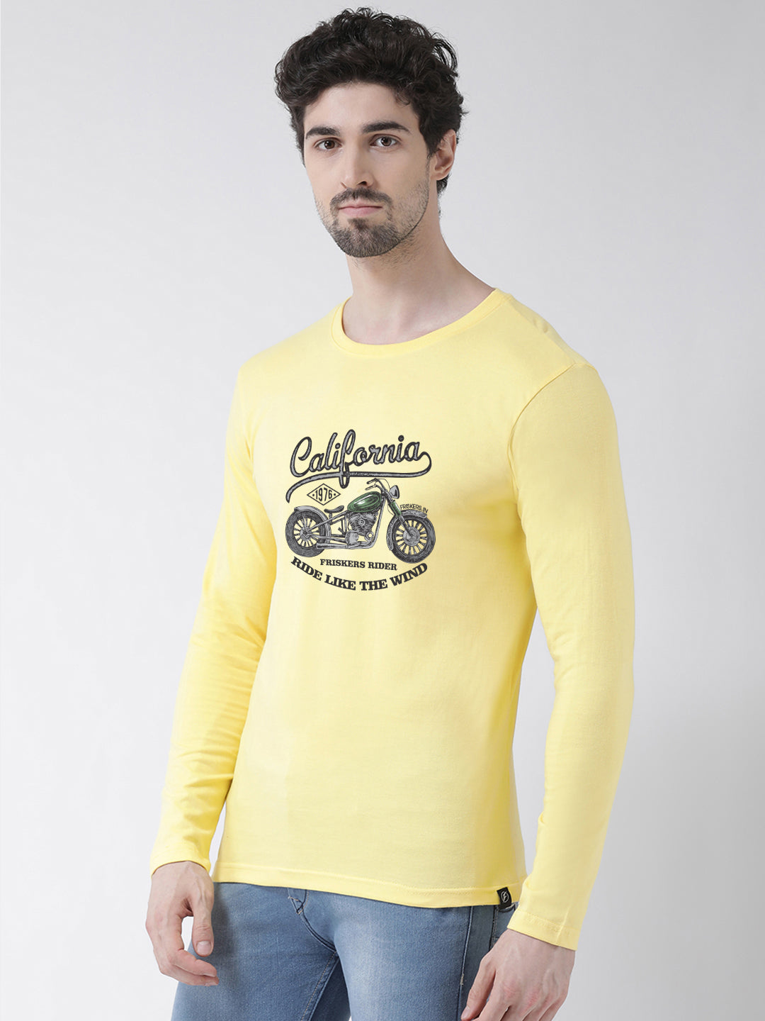 Men California Printed Full Sleeve T-shirt - Friskers