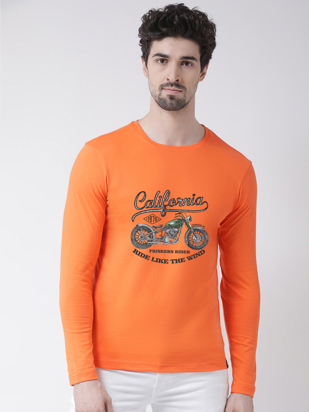 Men California Printed Full Sleeve T-shirt - Friskers