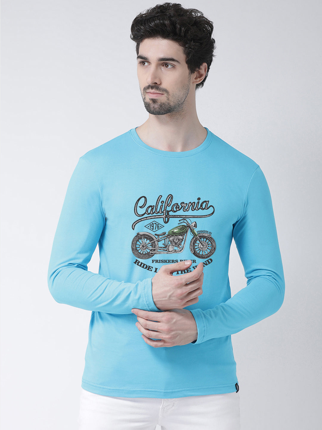 Men California Printed Full Sleeve T-shirt - Friskers