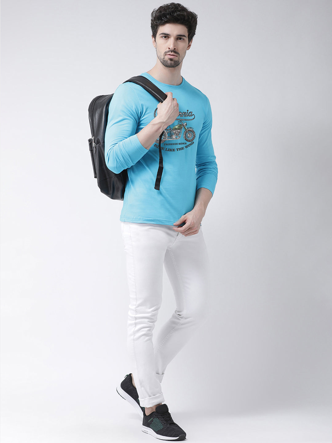 Men California Printed Full Sleeve T-shirt - Friskers