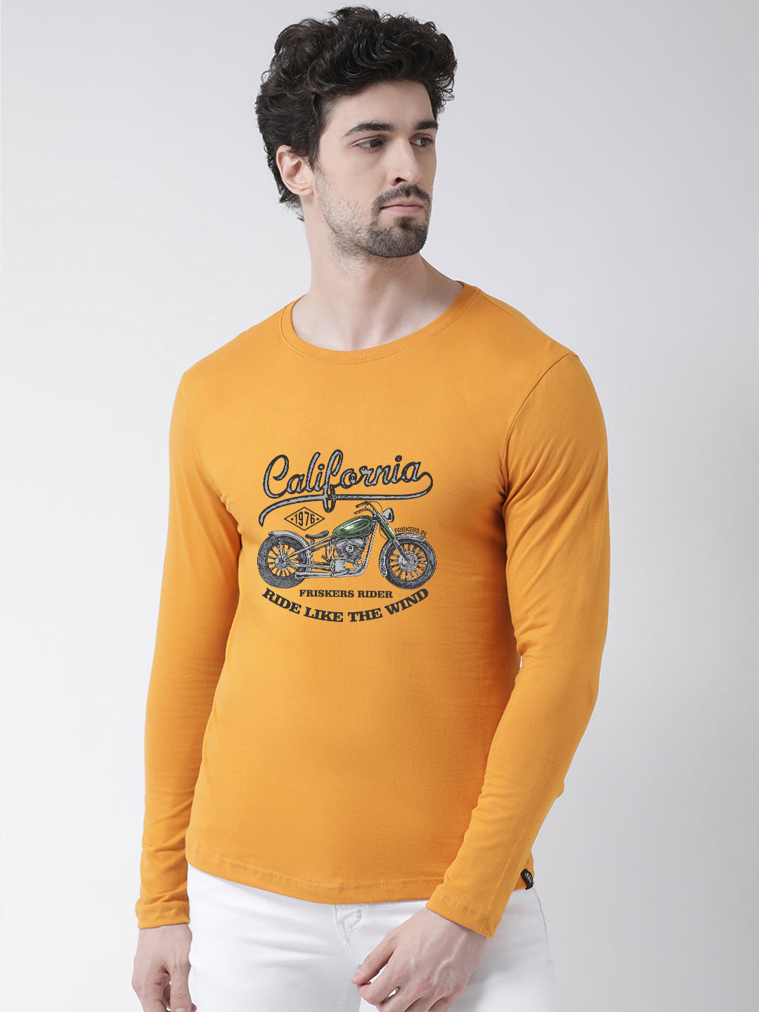 Men California Printed Full Sleeve T-shirt - Friskers