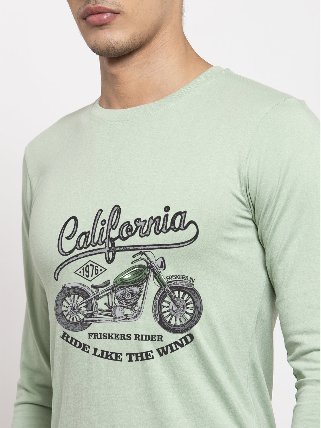 Men California Printed Full Sleeve T-shirt - Friskers