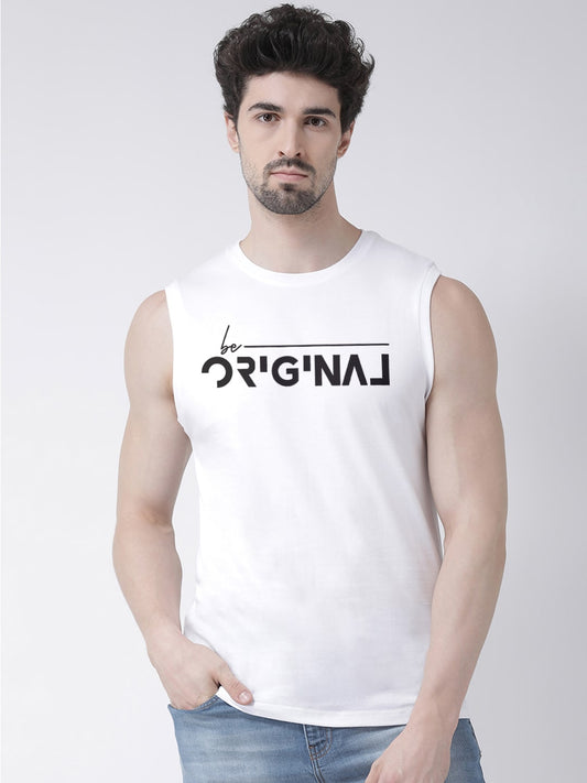 Men Original Printed Cotton Gym Vest - Friskers
