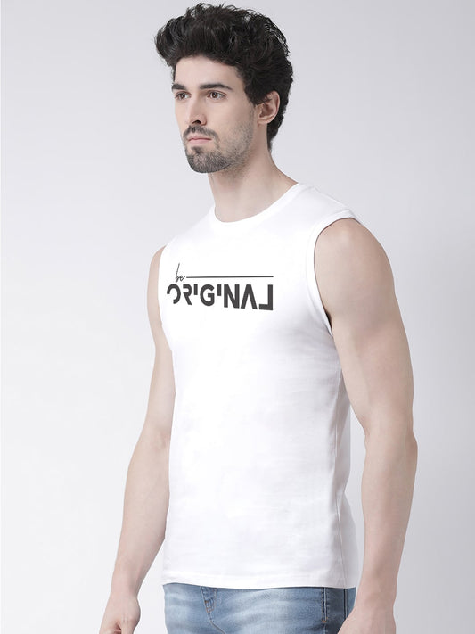 Men Original Printed Cotton Gym Vest - Friskers