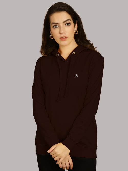 Women Full Sleeves Hooded T-Shirt