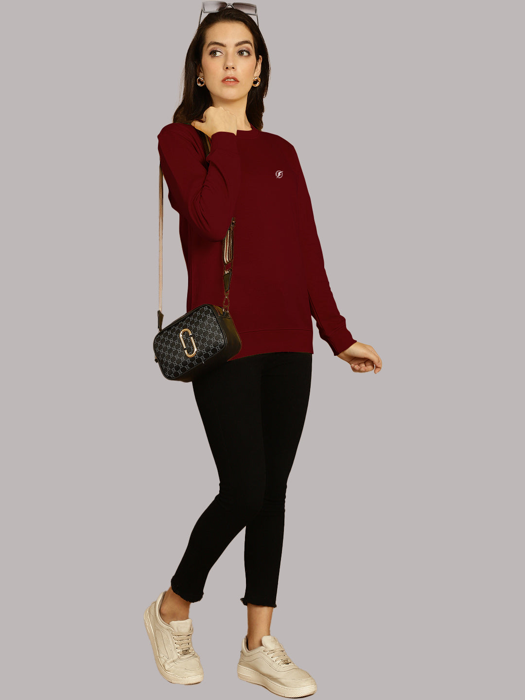 Women Full Sleeves Round Neck T-Shirt - Friskers