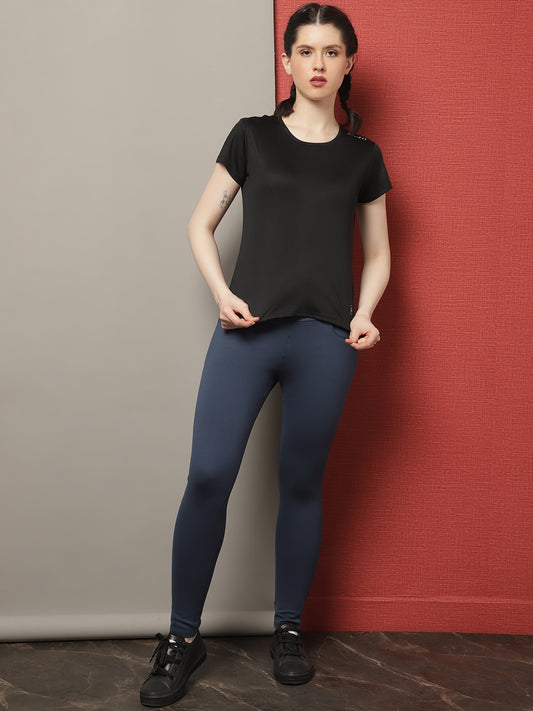 Women's Rapid Dry Solid Sustainable Training T-shirt - Friskers