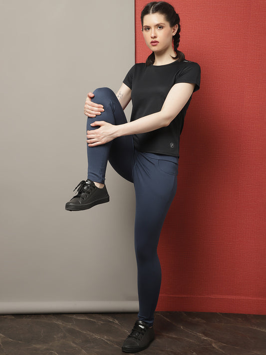 Women's Round Neck Short Sleeves Slim Fit Running T-shirt - Friskers