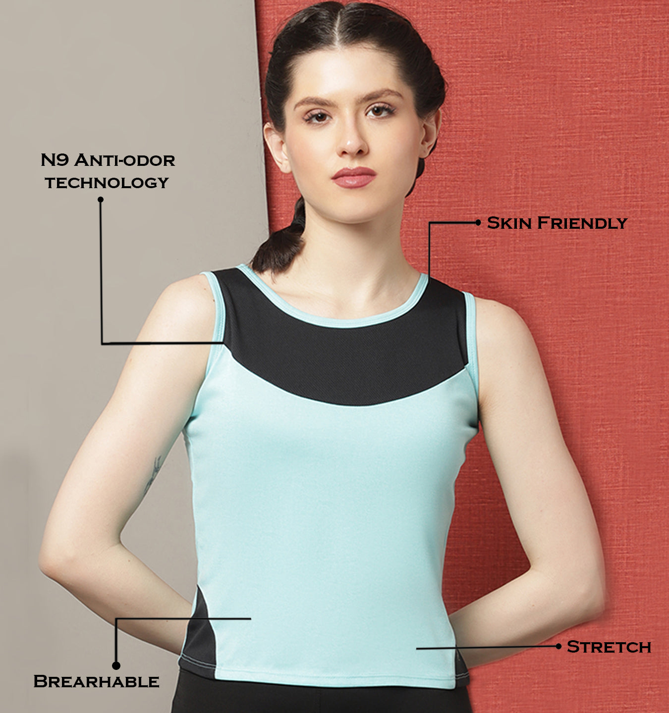 Womens Sleeveless Dry-Fit Sports Tank Top - Friskers