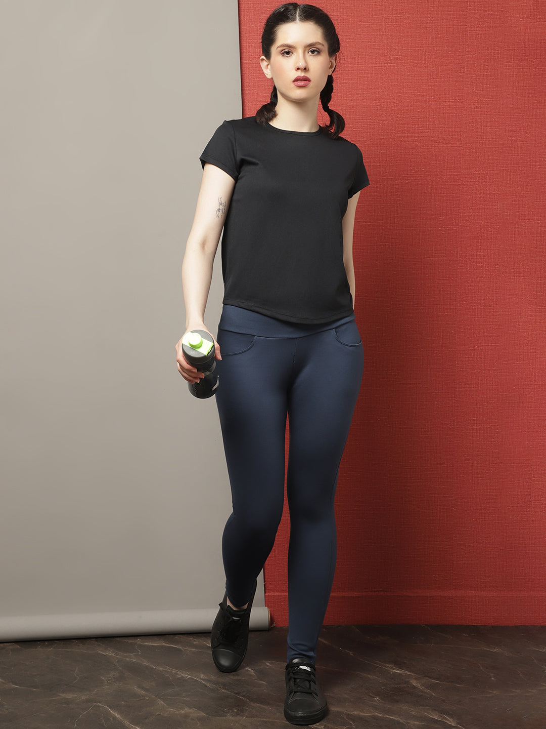 Women's Short Sleeves Cut outs Slim Fit Running T-shirt - Friskers