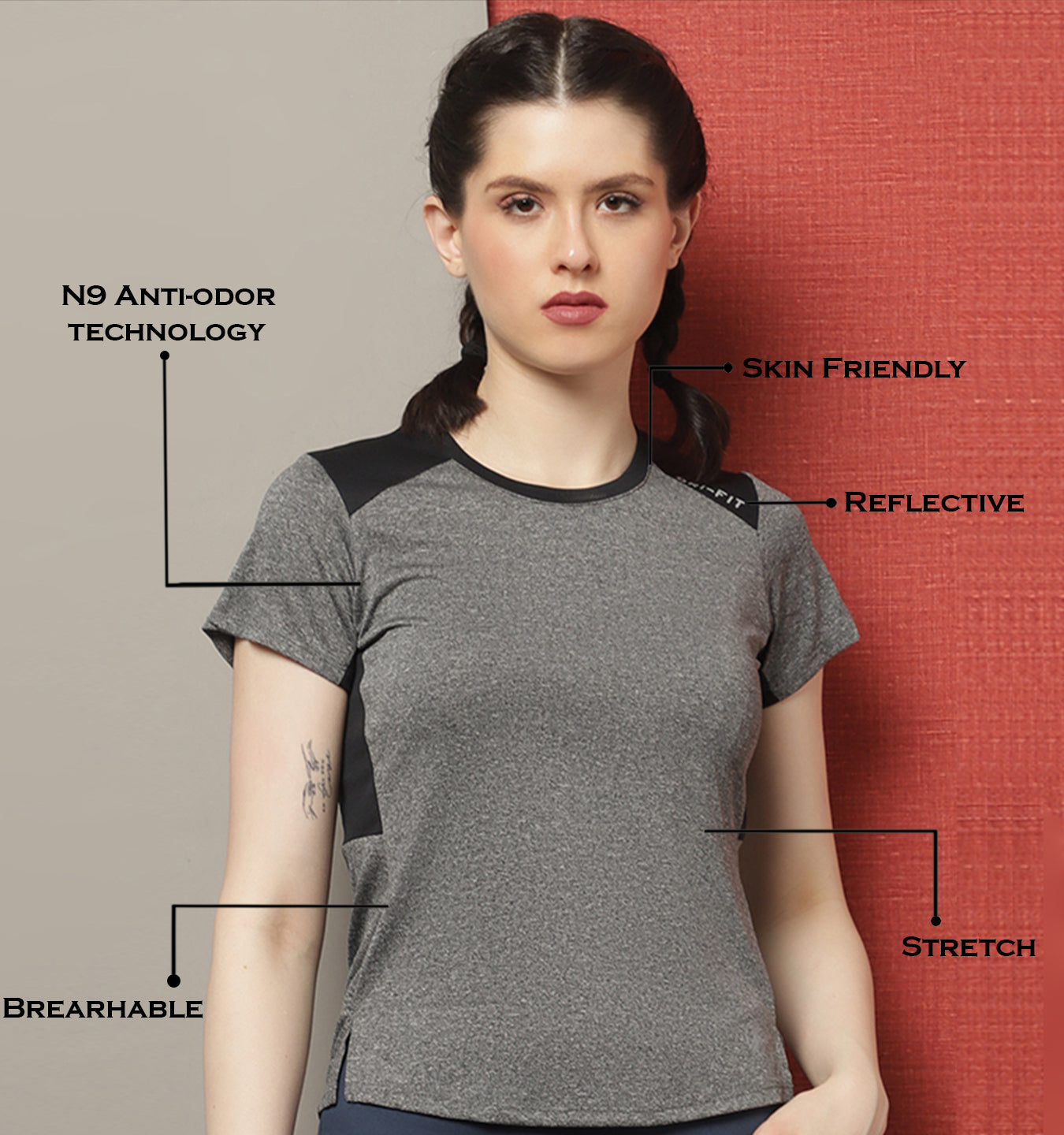 Women's Training Rapid Dry Sports T-Shirt - Friskers
