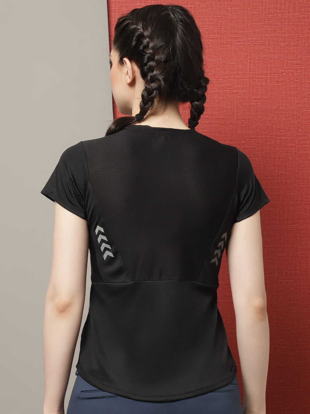 Women's Round Neck Short Sleeve Sports T-Shirt - Friskers