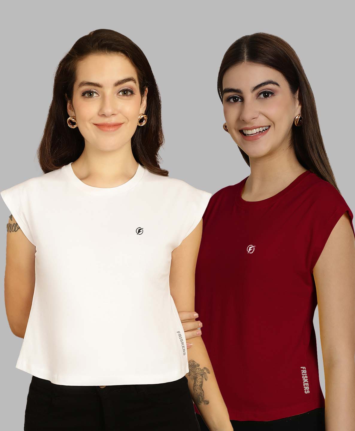 Women Casual Fit Pure Cotton T-Shirt - Friskers