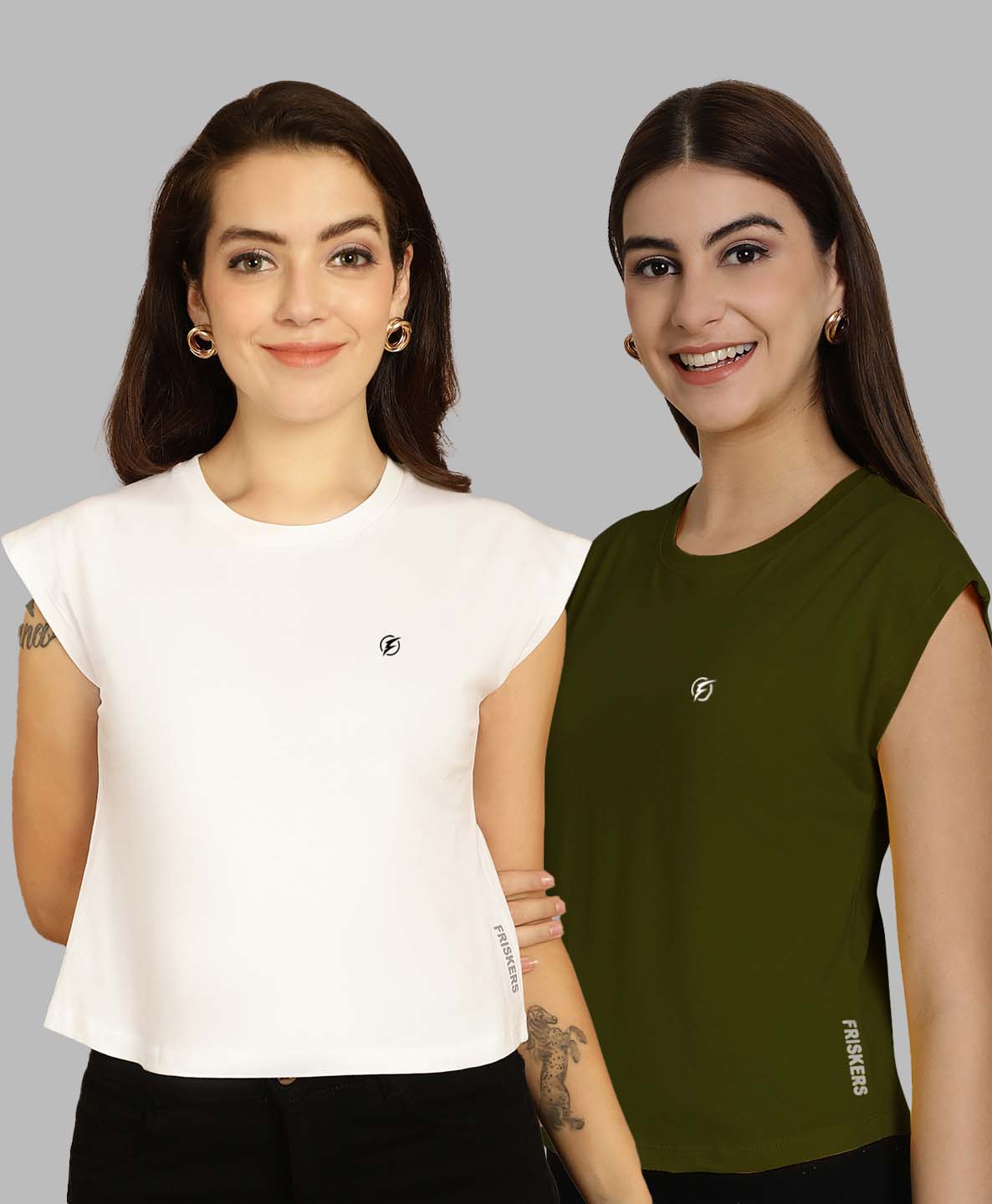 Women Casual Fit Pure Cotton T-Shirt - Friskers