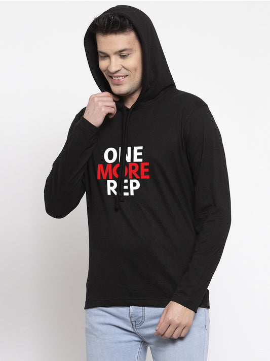 Men's One More Rep Full Sleeves Hoody T-Shirt - Friskers