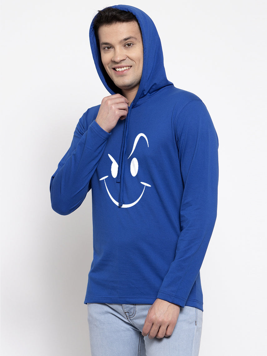 Men's Smiley Full sleeves Hoody T-Shirt - Friskers