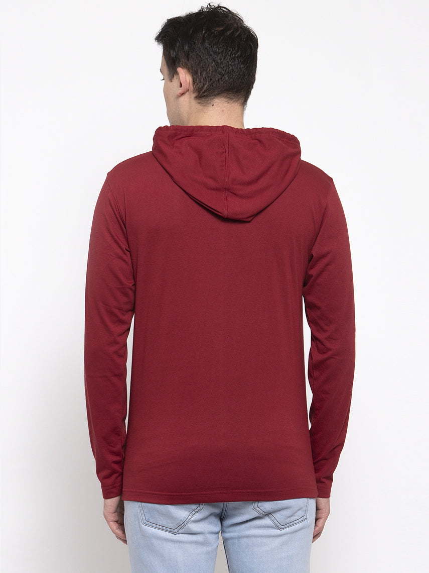 Men's Smiley Full sleeves Hoody T-Shirt - Friskers