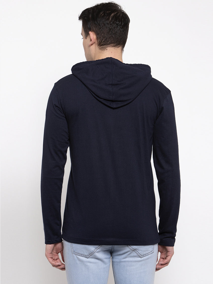 Men's Smiley Full sleeves Hoody T-Shirt - Friskers