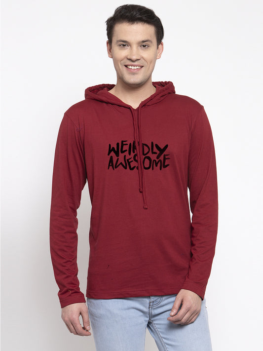 Men's Weirdly Awesome Full Sleeves Hoody T-Shirt - Friskers