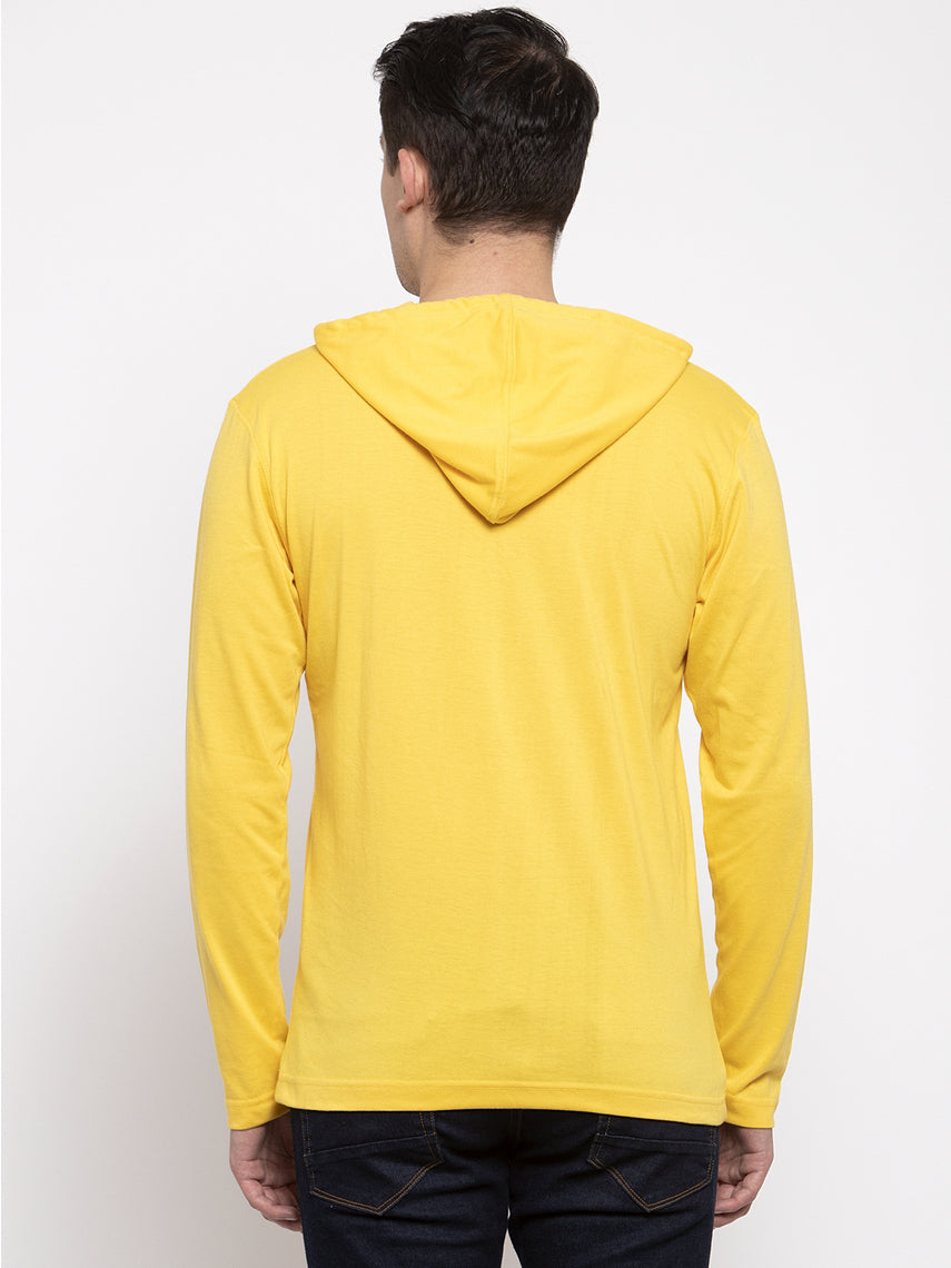 Men's Smiley Full Sleeves Hoody T-Shirt - Friskers
