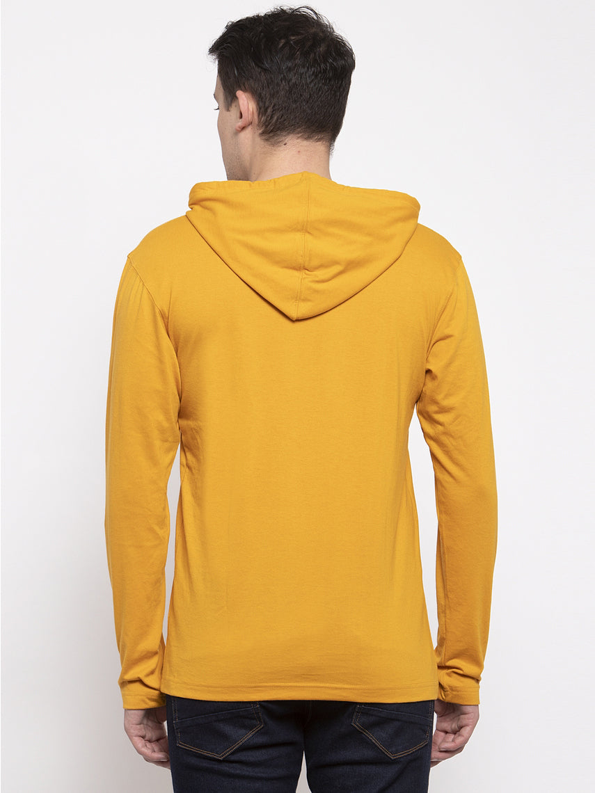 Men's Smiley Full Sleeves Hoody T-Shirt - Friskers
