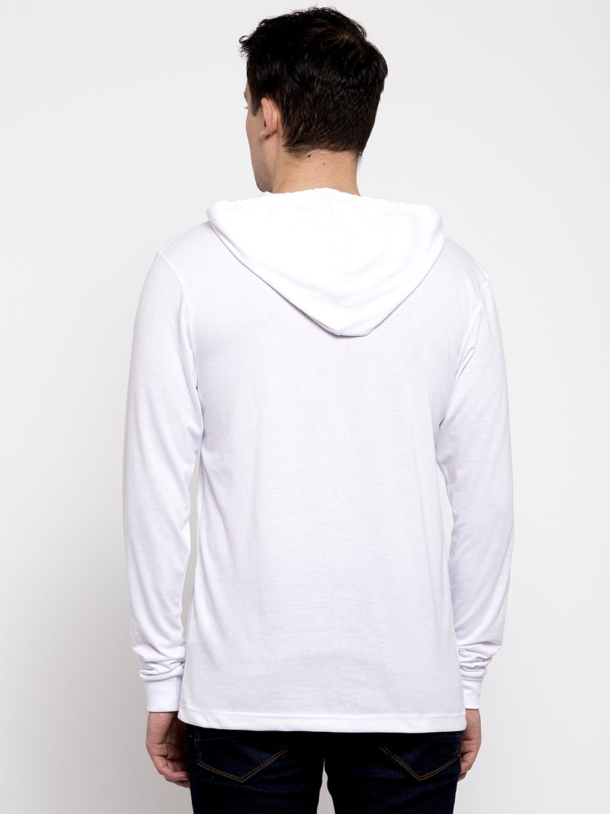 Men's Smiley Full Sleeves Hoody T-Shirt - Friskers
