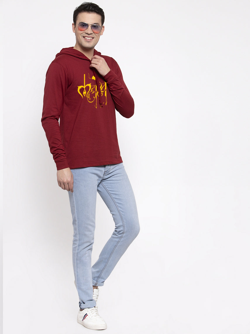 Men's Mahadev Style Casual Hoody T-Shirt - Friskers
