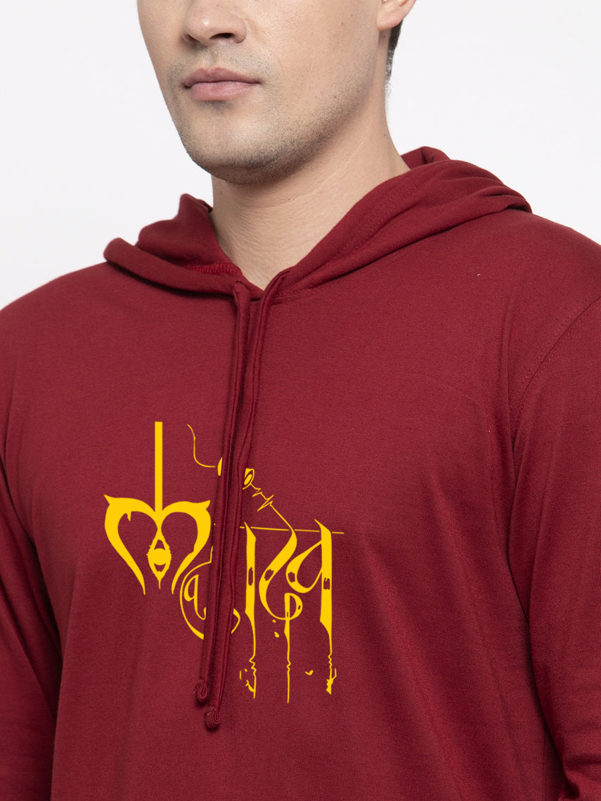 Men's Mahadev Style Casual Hoody T-Shirt - Friskers