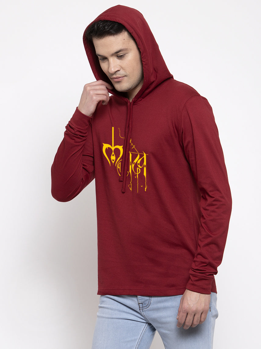 Men's Mahadev Style Casual Hoody T-Shirt - Friskers
