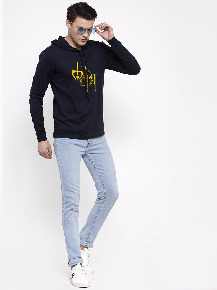 Men's Mahadev Style Casual Hoody T-Shirt - Friskers