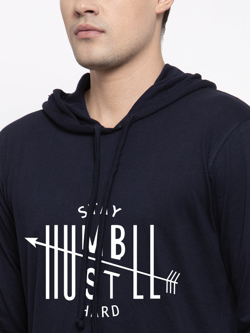 Men's Stay Humble Full Sleeves Hoody T-Shirt - Friskers