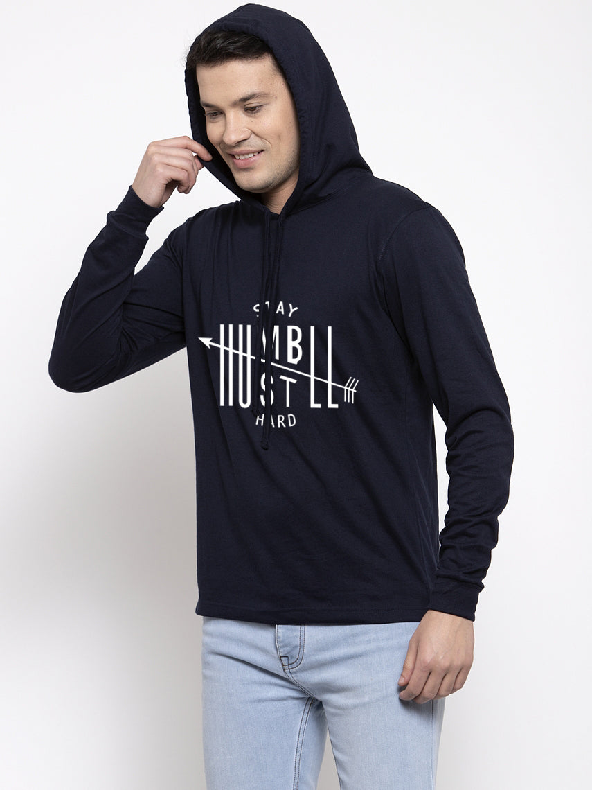 Men's Stay Humble Full Sleeves Hoody T-Shirt - Friskers