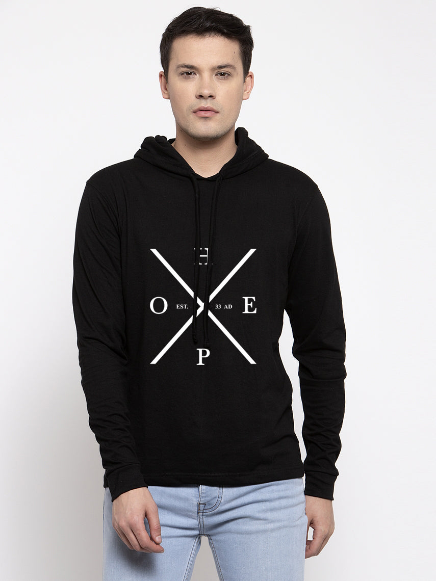 Men's Hope Full Sleeves Hoody T-Shirt - Friskers